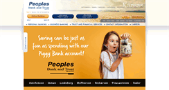 Desktop Screenshot of peoplesbankonline.com
